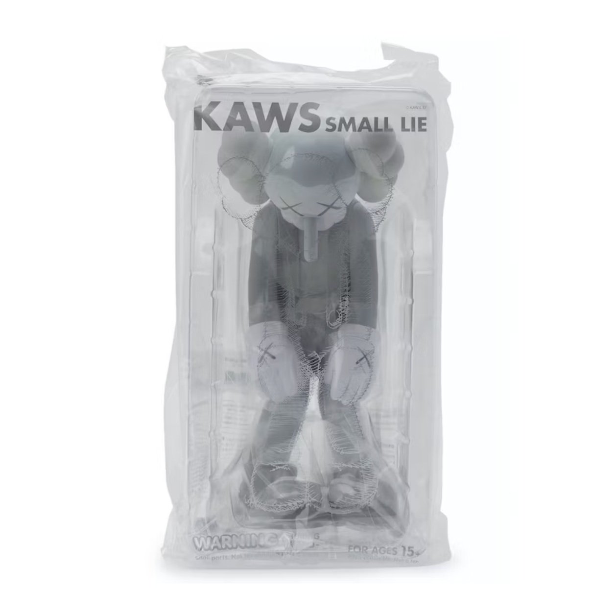 Small lie gray figure by Kaws from 2017 - Dope! Gallery Small lie gray figure by Kaws from 2017 - Dope! Gallery